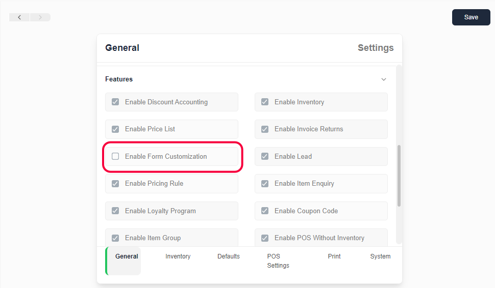 Enabling Form Customization